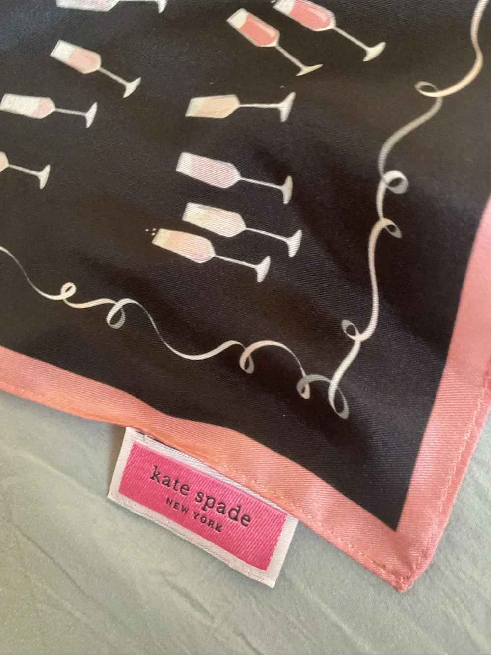 Kate Spade champagne Scarf EUC - Picture 4 of 7
